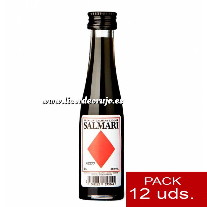 Imagen 2 Licor, Orujo, Cremas, Bebida Licor Salmari Premium Salmiak 3 cl Cristal - 1 PACK DE 12 UDS. 