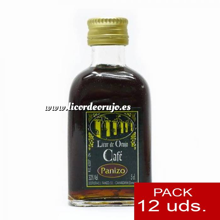 Imagen 2 Licor, Orujo, Cremas, Bebida Mini Licor de Café Panizo 5cl - CR 1 PACK DE 12 UDS
