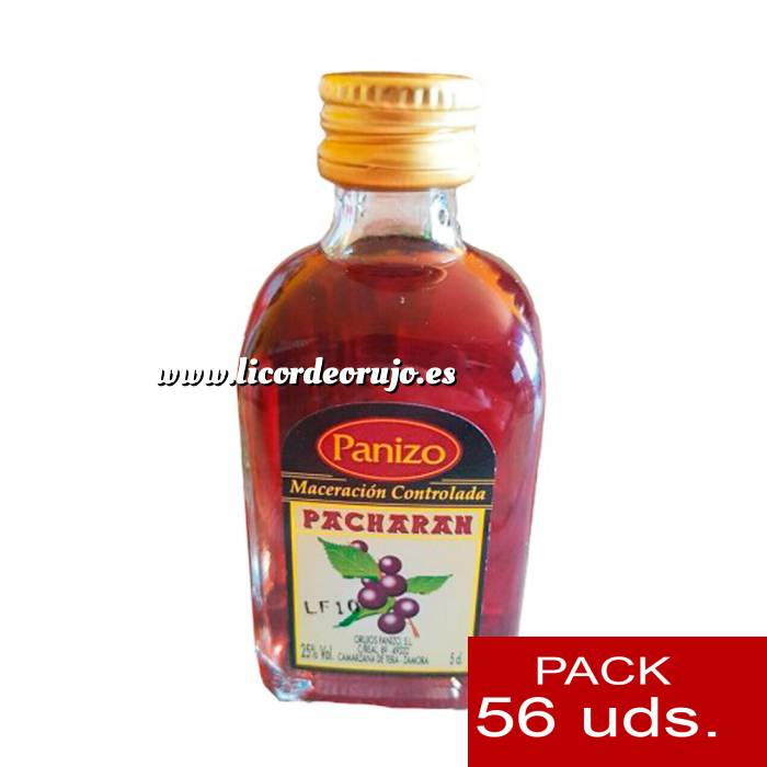 Imagen 2 Licor, Orujo, Cremas, Bebida Mini pacharán Panizo 5cl - CR CAJA DE 56 UDS