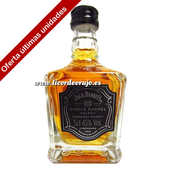 Imagen 2 Licor, Orujo, Cremas, Bebida Z - Whisky Jack Daniels Single Barrel 5 cl cristal 
