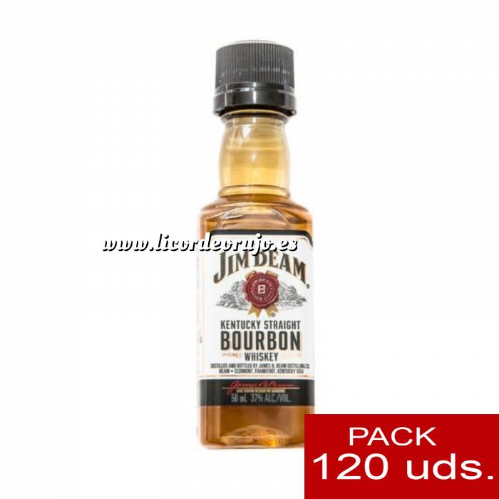 Imagen 6 Whisky Bourbon Jim Beam KENTUCKY STRAIGHT 5cl (Tapón Negro) - PL CAJA DE 120 UDS