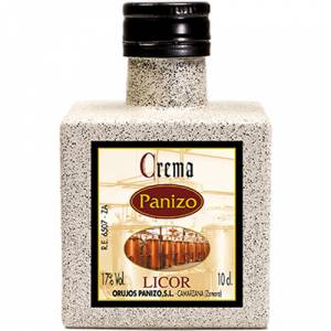 2 Licor, Orujo, Cremas, Bebida - Mini Crema de Orujo Panizo 10cl - Cristal 