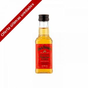 2 Licor, Orujo, Cremas, Bebida - Whisky Jack Daniels Fire 5 cl plastico (SUPER OFERTA LIMITADA)