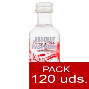 5 Vodka - Vodka Absolut Raspberri 5cl - CR CAJA DE 120 UDS